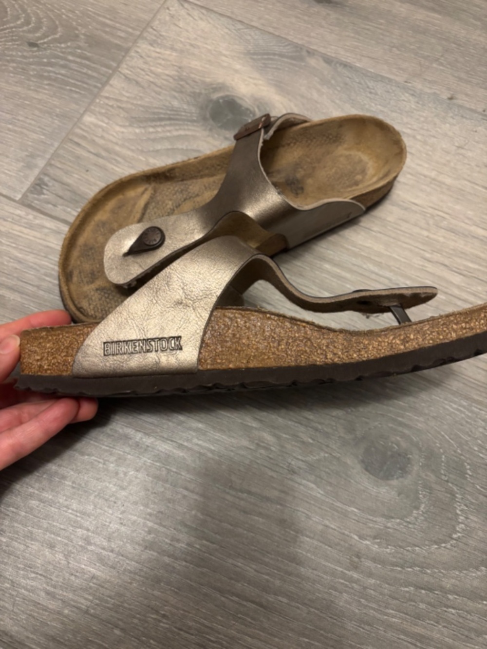 Birkenstock Gizeh Birko-Flor Size 9-9.5 US/EU 40 Reg/Wide BRONZE - Picture 2 of 7